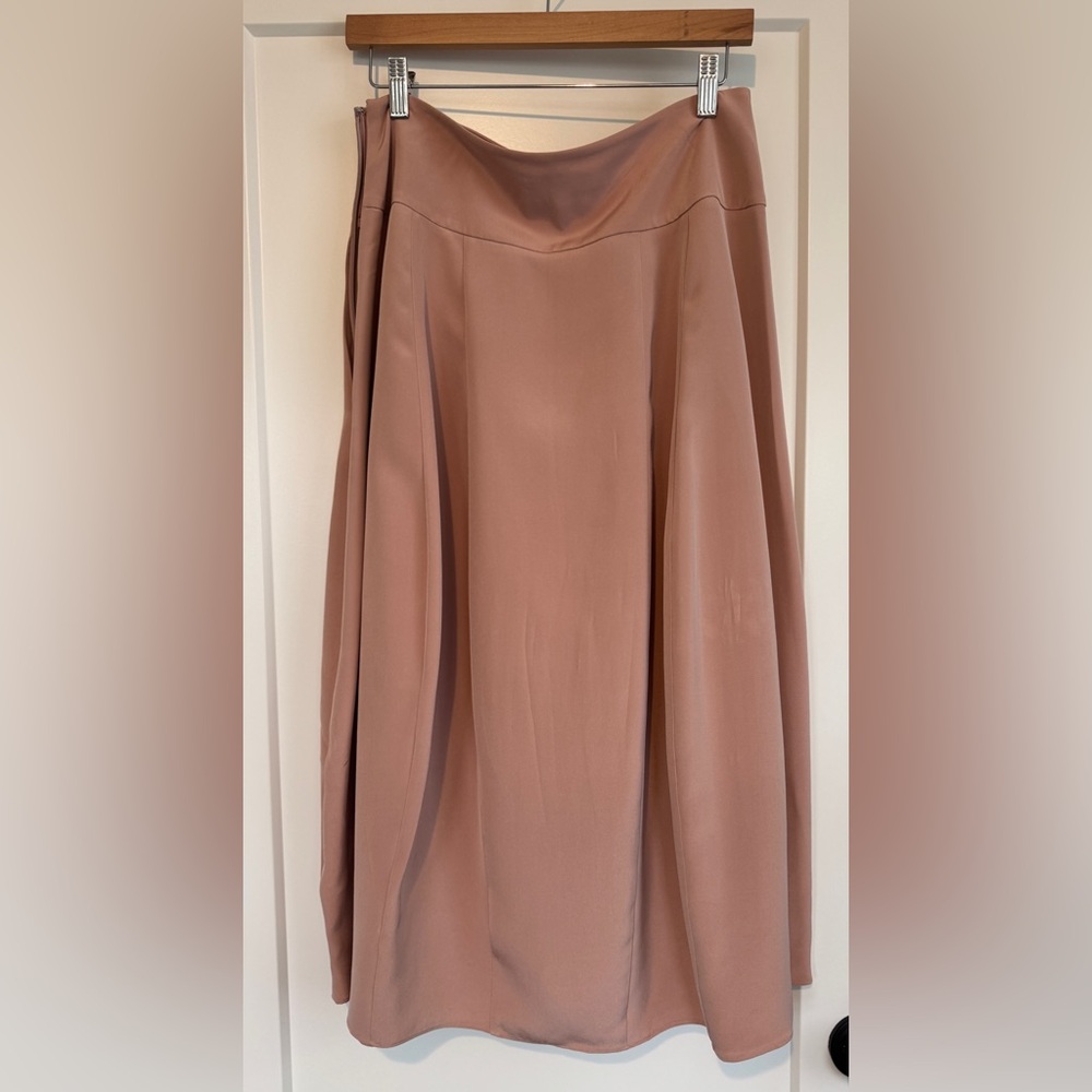 Tibi 4-Ply Silk Lantern Skirt - Picture 3 of 6